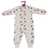 Sevi Bebe ART-309 Gri Yıldız Organik Müslin Uyku Tulumu