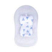 Sevi Bebe Cozy ART-69 Mavi Üçgen Banyo Minderi