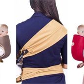 Sevi Bebe Gri Bel Destekli Sling