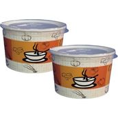 Şeylişeyler – Termokap Karton Çorba Kasesi – 14 Oz – Kapaklı – 200 Kap + 200 Kapak