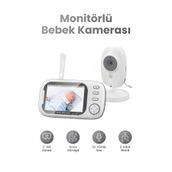 SEYUTECH LCD Ekranlı Bebek Kamerası Gece Görüşlü Bebek Telsizi Sıcaklık Kontrollü Bebek Odası Monitörü