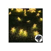 sgeteknoloji 12 M 100 Led Yıldız Yılbaşı Güneş Enerjili Bahçe Aydınlatma Solar Bahçe Süsü