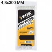 SGS 4.8x300 mm Beyaz 100 Adet Cırt Kelepçe