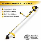 Sgs Motorlu Tırpan 52 cc 1.6 Kw - HBCV0000DCFUBK1