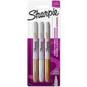 Sharpie 1986006 3'lü Blister Altın Gümüş Bronz Metalik Markör Kalem