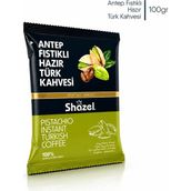 Shazel Antep Fıstıklı Hazır Türk Kahvesi 100gr | Doğal Antep Fıstık Aromalı | Özel Seri - 100 gr