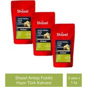 Shazel Antep Fıstıklı Türk Kahvesi 1 kg x 3 Adet