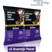 Shazel Çikolatalı Hazır Türk Kahvesi 100 G x 2 Adet - 200 gr