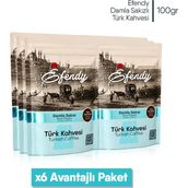 Shazel Efendy Geleneksel Damla Sakızlı Türk Kahvesi | Doypack | 100 gr | 6 Adet