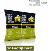 Shazel Hazır Türk Kahvesi | Antep Fıstıklı | 100 gr | 2 Paket