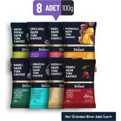 Shazel Karma Special Hazır Türk Kahvesi 100 gr x 8 Çeşit Lezzetli ve Kafeinli Setli Ürün