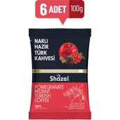 Shazel Narlı Hazır Türk Kahvesi 6 x 100 gr - 600 gr