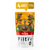 Shazel Özel Harman Filtre Kahve (öğütülmüş) 250 Gr X 4 Adet