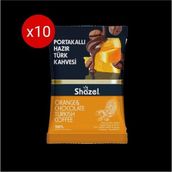 Shazel Portakallı Hazır Türk Kahvesi 100gr (100g X 10 Adet) - 1 kg