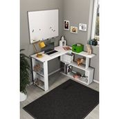 Shey Store 110 X 45 Cm Sihirli Çalışma Masası Laptop Bilgisayar Masası Ofis Ders Yemek Cocuk Masası Beyaz