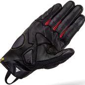 SHIMA RUSH GLOVES ERKEK KIRMIZI, Koruyucu Deri Kısa Motosiklet Eldiveni (Kırmızı, XL)