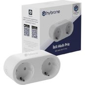 Shopwave Hybrone Akım Korumalı Ikili Wi-Fi Akıllı Priz, 16 Amper, Izleme, Çocuk Kilidi, Uygulama ile - 000-Siyah