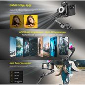 Shopytech Smart x Pro Combo 3 Eksen Akıllı Telefon Gimbal Stabilizer (Ios & Android) - Siyah