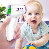Shopytech Temassız Kızılötesi Ateş Ölçer 1 Saniyede Ölçüm 3 Renkli Ateş Uyarısı Oda/Nesne Modu C/F 32 Hafıza Ce