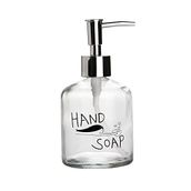 Sia El Sabunu Yazılı 300 ml 7,6x15,5 cm Cam Sıvı Sabunluk