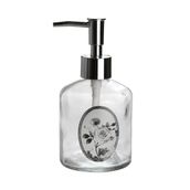 Sia Gül Desen 300 ml 7,6x15,5 cm Cam Sıvı Sabunluk
