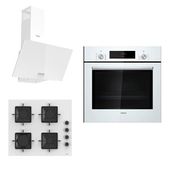 Siemens & Ferre HB012FBW1T - SS206 - D087 Beyaz 3'lü Ankastre Set