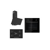 Siemens & Ferre Large Castelo 3 lü Ankastre Set ( HB012FBB1T - SS035 - D086 ) 75 cm Ocak