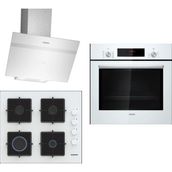 Siemens HB012FBW1T - EO6C2PP30O - LC64KPJ20T Beyaz 3'lü Ankastre Set