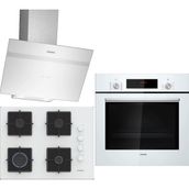 Siemens HB012FBW1T - EO7C2PP30O - LC64KPJ20T Beyaz 3'lü Ankastre Set