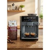 Siemens Latte Macchiato, Cappuccino, Caffe Latte, Espresso Macchiato Eq6 Plus Tam Otomatik Kahve Makinesi - Seramik Öğütücü - Onetouch - +2kg Kahve - 385x281x468 mm