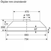 Siemens Lb73naa30 Aspiratör Ankastre Antrasit