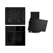 Siemens Siyah Ankastre Set (HB011FBA1T-EB6C6PK80O-LC63KPJ60T)