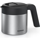 Siemens Termos kahve demliği TZ40001, doğrudan kahve otomatından demleme, sıcak tutma fonksiyonu, sürgülü kapak, kolay temizlenir, EQ500, EQ700, EQ6 plus ve EQ900 için mükemmel, 1 l, paslanmaz çelik