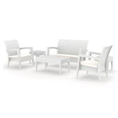 Siesta 840 Miami Beyaz Bahçe Masa Sandalye Takımı