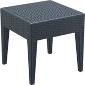 Siesta Koyu Gri Rattan Miami Mini Sehpa