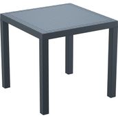 Siesta Orlando Masa 80x80 cm 4 Kişilik Kare Rattan Enjeksiyon Masa