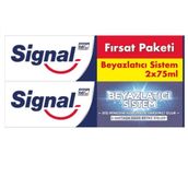 Signal Beyazlatıcı Sistem 2x75 ml Diş Macunu