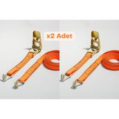 Sıhhat Dardokuma Mini Boy Spanzet Cırcır Lı Takım 25MM - Polyester Kolon Halatı ile -Güvenli Yük Sabitleme - 25 MM - 2 Adet - 5 METRE