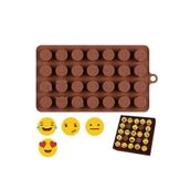 Siliko World Emoji Şekilleri Silikon Çikolata Kalıbı