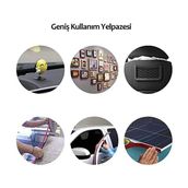 Silikon Çift Taraflı Montaj Bandı 10MM Genişlik 5mt Uzunluk Çift Taraflı Bant Çerçeve Yapıştırıcı Çift Taraflı Bant (10MMX5MT) - standart