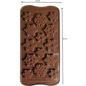 Silikon Çikolata Kalıbı Kar Taneleri 21*11 Cm