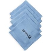 Silver Home 5'li 42x68 cm Mavi Mikrofiber Dekoratif Cam Bezi