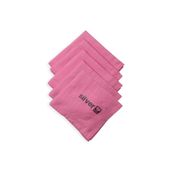 Silver Home 5'li 42x68 cm Pembe Mikrofiber Dekoratif Cam Bezi