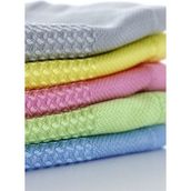 Silver Home 5'li 42x68 cm Renkli Mikrofiber Dekoratif Cam Temizlik Bezi