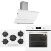 Silverline BO6502W02 - CS5365W01 - 3420 Classy 60 3'lü Beyaz Ankastre Set