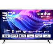 Simfer 50SFSA6B 50 inç 127 Ekran 4K Ultra HD Android LED TV