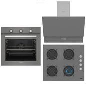 Simfer Diamond 8224 - 3537 - 8715 Gri 3'lü Ankastre Set