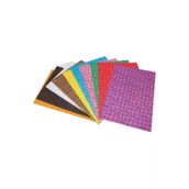Simli Eva Spiral Desenli 20X30 Cm 10 Renk 2 Mm 10 Lu (1 Paket 10 Adet)