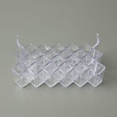 Simple Living 22x8x14 cm Şeffaf 22 Bölmeli Rujluk Organizer