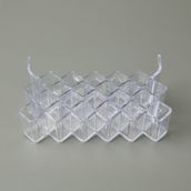 Simple Living 22x8x14 cm Şeffaf 22 Bölmeli Rujluk Organizer